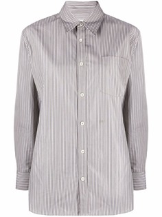 A.P.C. рубашка в тонкую полоску с длинными рукавами