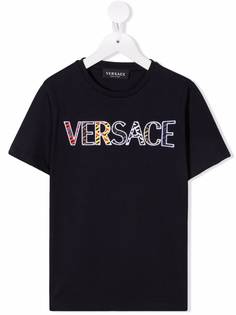 Versace Kids футболка с логотипом