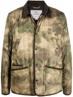 Woolrich куртка-рубашка с камуфляжным принтом