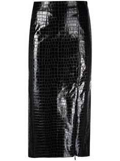ROTATE юбка-карандаш с тиснением под крокодила