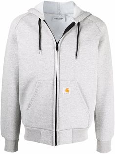 Carhartt WIP худи на молнии с нашивкой-логотипом