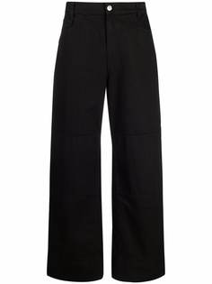 Raf Simons длинные джинсы с завышенной талией
