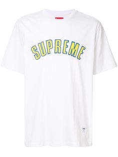 Supreme футболка с вышитым логотипом