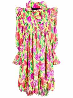 Balenciaga платье с цветочным принтом
