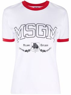 MSGM футболка с логотипом