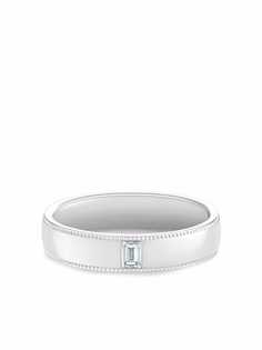 De Beers Jewellers кольцо DB Classic Wide Court Poinçon с бриллиантом