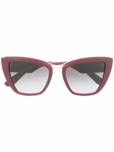 Dolce & Gabbana Eyewear массивные солнцезащитные очки в оправе кошачий глаз