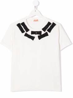 Elisabetta Franchi La Mia Bambina футболка с бантом