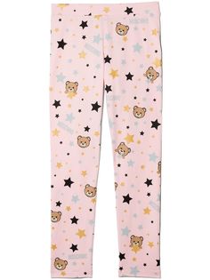 Moschino Kids легинсы с принтом Teddy Star