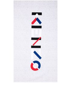 Kenzo пляжное полотенце с жаккардовым логотипом