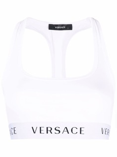Versace топ-бра с логотипом