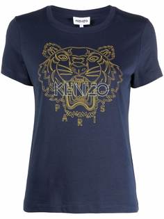 Kenzo футболка с вышитым логотипом