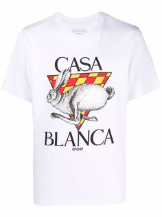 Casablanca футболка из органического хлопка с логотипом