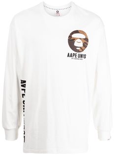 AAPE BY *A BATHING APE® футболка с длинными рукавами и логотипом