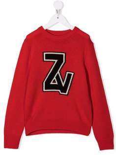 Zadig & Voltaire Kids джемпер с логотипом