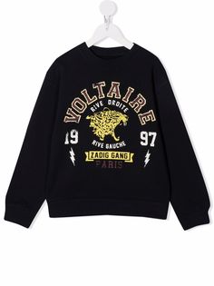 Zadig & Voltaire Kids толстовка на молнии с логотипом