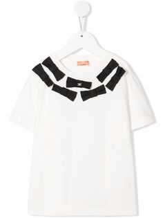 Elisabetta Franchi La Mia Bambina футболка с бантом