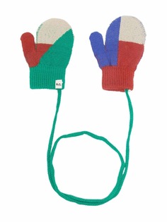 Bobo Choses перчатки-митенки в стиле колор-блок