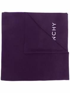 Givenchy шерстяной шарф с вышитым логотипом