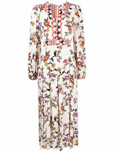 DVF Diane von Furstenberg платье миди Anjali с цветочным принтом