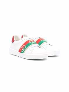 Gucci Kids кеды Ace с логотипом Interlocking G