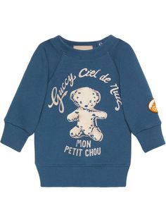 Gucci Kids толстовка с круглым вырезом и логотипом