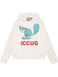 Gucci худи с принтом из коллаборации с Freya Hartas