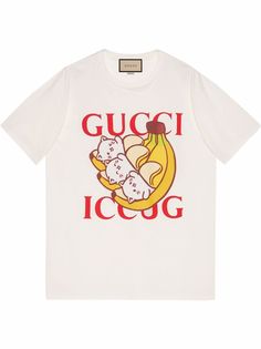 Gucci футболка с принтом из коллаборации с Bananya