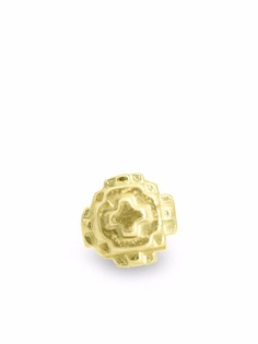 HARRIET MORRIS маленькая серьга-гвоздик Pixel из желтого золота