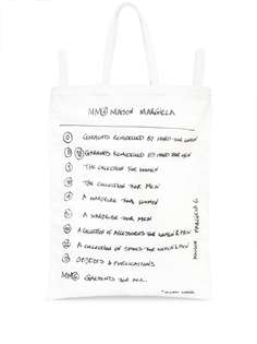 MM6 Maison Margiela большая сумка-тоут с принтом