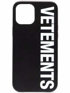 VETEMENTS чехол для iPhone 12 Pro Max с логотипом