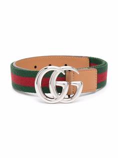 Gucci Kids ремень с пряжкой-логотипом GG