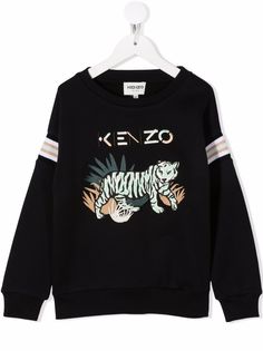 Kenzo Kids джемпер с вышитым логотипом