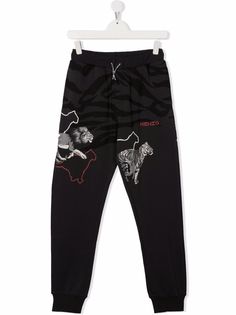 Kenzo Kids спортивные брюки с логотипом
