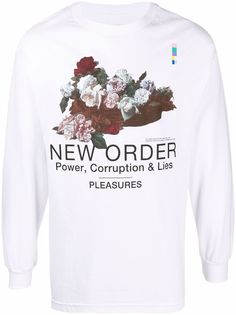 Pleasures футболка с принтом New Order