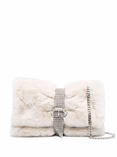 Jimmy Choo клатч Daisy с искусственным мехом