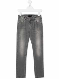 Les Hommes джинсы с эффектом потертости