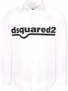 Dsquared2 Kids рубашка с длинными рукавами и логотипом