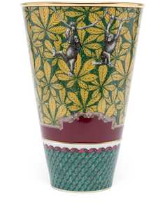 GINORI 1735 фарфоровая ваза с принтом Monkey