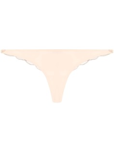 La Perla трусы-стринги с цветочной вышивкой
