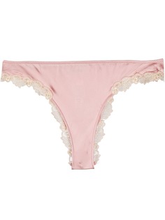 La Perla трусы-стринги с цветочной вышивкой
