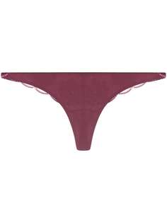 La Perla трусы-стринги с цветочной вышивкой