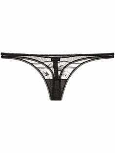 La Perla трусы-стринги с цветочным кружевом
