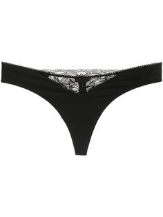 La Perla трусы-стринги с кружевными вставками