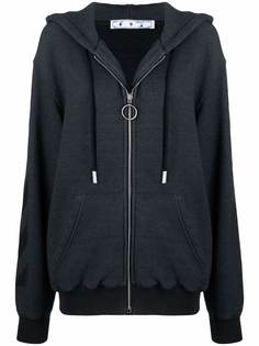 Off-White худи на молнии с логотипом Arrows