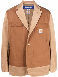 Junya Watanabe пиджак в стиле колор-блок со вставками