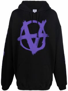 VETEMENTS худи Anarchy с кулиской