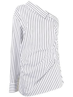 MSGM рубашка асимметричного кроя на одно плечо