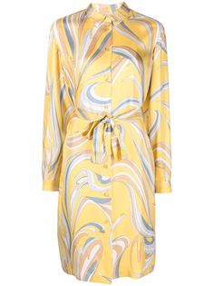 Emilio Pucci платье-рубашка с графичным принтом