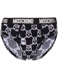 Moschino трусы-брифы с принтом Double Question Mark